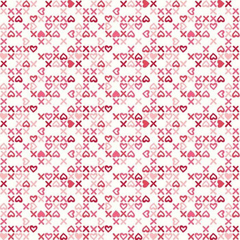 Bloom & Heart C18447-OFFWHITE Sweet XOXO Off White by Cherry Guidry for Riley Blake Designs