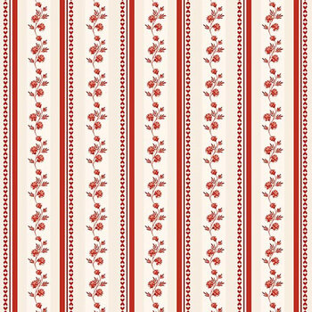 To My Love C18583-RED Stripes Red by Sandy Gervais for Riley Blake Designs