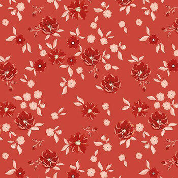 To My Love C18581-Coral Floral Coral by Sandy Gervais for Riley Blake Designs