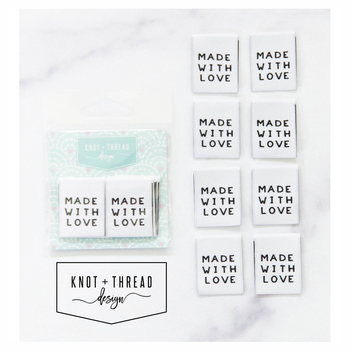 Sew In Labels - Made With Love - 8ct, Image