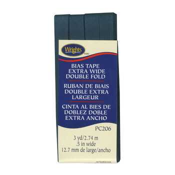 Extra Wide Double Fold Bias Tape - Deep Peacock, Image