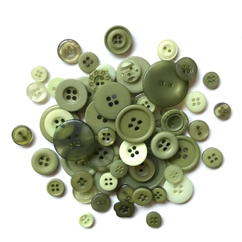 Buttons Galore & More - Leafy Green Button Jar, Image