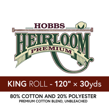 Hobbs Heirloom Premium Cotton Blend King Roll Quilt Batting