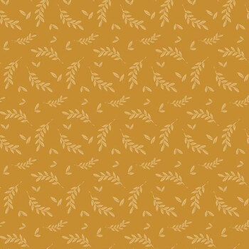 Bees and Blossoms C18432-GOLD Foliage Gold by Lindsey Weight for Riley Blake Designs