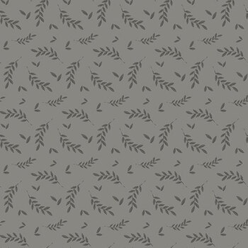 Bees and Blossoms C18432-GRAY Foliage Gray by Lindsey Weight for Riley Blake Designs