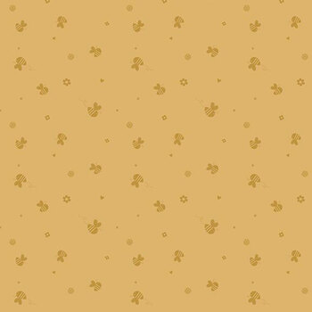 Bees and Blossoms C18434-HONEY Bee Toss Honey by Lindsey Weight for Riley Blake Designs