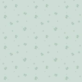 Bees and Blossoms C18434-MIST Bee Toss Mist by Lindsey Weight for Riley Blake Designs