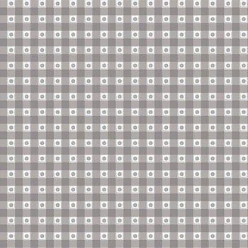 Bees and Blossoms C18436-GRAY Gingham Gray by Lindsey Weight for Riley Blake Designs