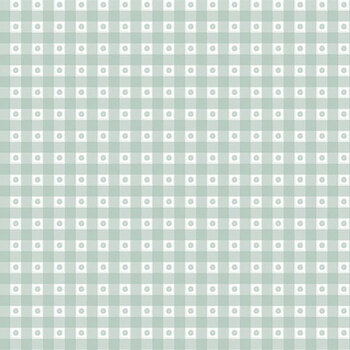 Bees and Blossoms C18436-MIST Gingham Mist by Lindsey Weight for Riley Blake Designs