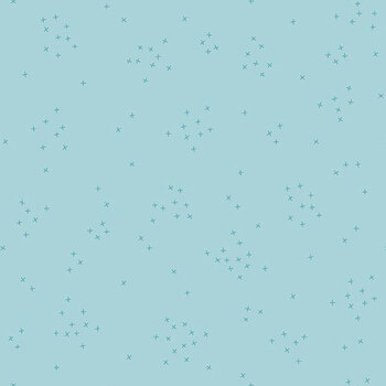 Scattered-A-Cross C370-RILEYAQUA Riley Aqua by Riley Blake Designs