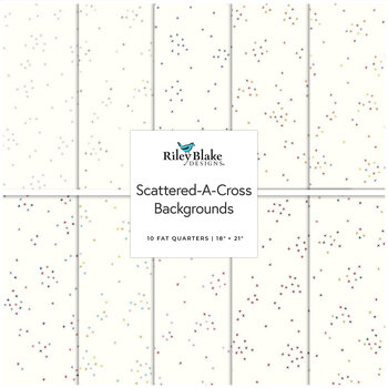 Scattered-A-Cross  Backgrounds Fat Quarter Bundle by Riley Blake Designs