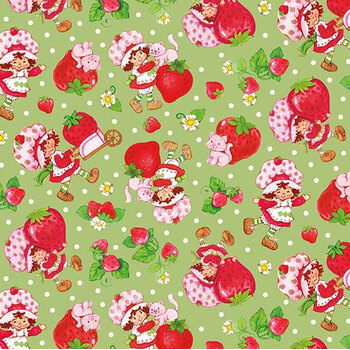 The World of Strawberry Shortcake™ C18561-GREEN Toss Green by Riley Blake Designs