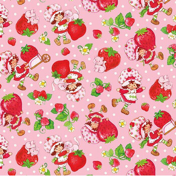 The World of Strawberry Shortcake™ C18561-PINK Toss Pink by Riley Blake Designs