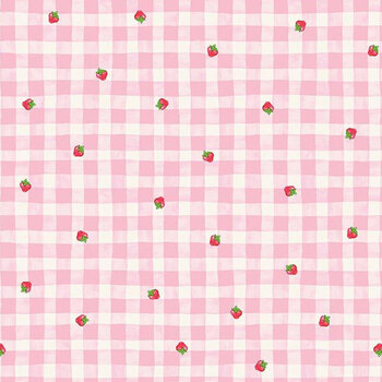 The World of Strawberry Shortcake™ C18562-PINK Gingham Pink by Riley Blake Designs