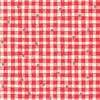 The World of Strawberry Shortcake™ C18562-RED Gingham Red by Riley Blake Designs