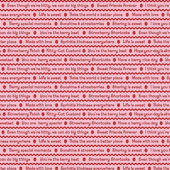 The World of Strawberry Shortcake™ C18563-PINK Text Pink by Riley Blake Designs