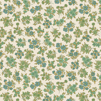 Family Reunion C18393-BASIL Wildflower Basil by Lori Holt for Riley Blake Designs