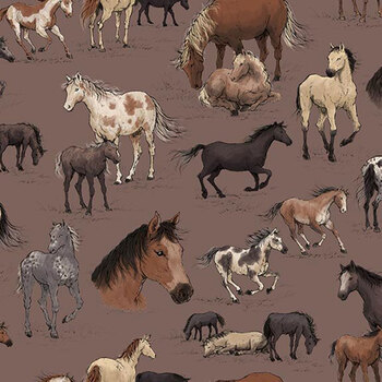 Horseshoe Creek C18470-RAISIN Main Raisin by Riley Blake Designs