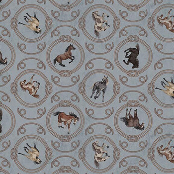 Horseshoe Creek C18472-GRAY Ropes Gray by Riley Blake Designs