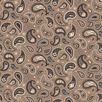 Horseshoe Creek C18474-BROWNSUGAR Paisley Brown Sugar by Riley Blake Designs
