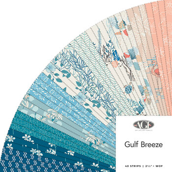 Gulf Breeze  2.5" Strips by Becca Plymale for Art Gallery Fabrics