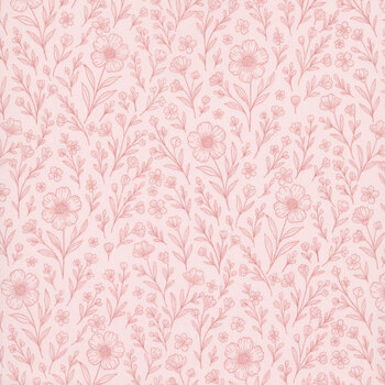 Backroad Blooms A-10604-E Blooms Vintage Blush by The Quilted Cow for Andover Fabrics
