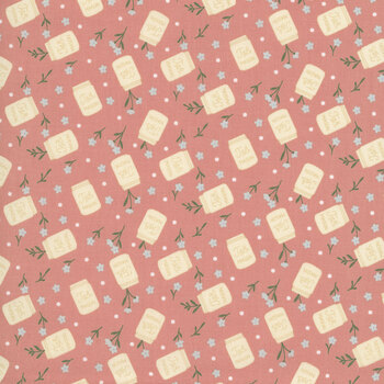 Backroad Blooms A-10602-E Canning Day Rosewood by The Quilted Cow for Andover Fabrics