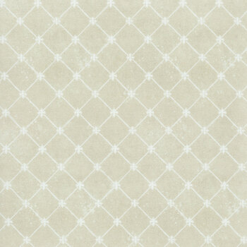 Botanical Sketchbook W115-023-000 Lattice Cream by Chad Barrett for White Owl Textiles