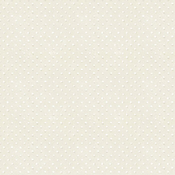 Botanical Sketchbook W115-022-000 Dots Cream by Chad Barrett for White Owl Textiles