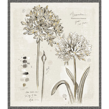 Botanical Sketchbook W115-014-020 Large Multi Panel by Chad Barrett for White Owl Textiles