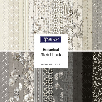 Botanical Sketchbook  10" Stack by Chad Barrett for White Owl Textiles