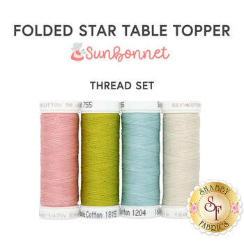  Folded Star Table Topper Kit - Sunbonnet Thread Set