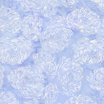 Rosy Bloom 122525400 Tossed Medium Flowers Purple Thistle by Jerry Khiev for Island Batik