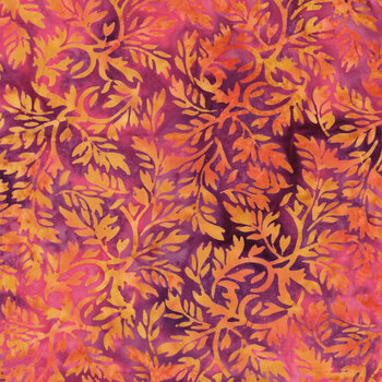 Everbloom 122528816 Leafy Vine Multi  by Jerry Khiev for Island Batik