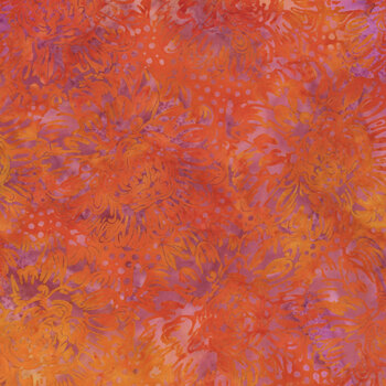 Everbloom 122524810 Large Dahlias Multi by Jerry Khiev for Island Batik