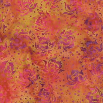 Everbloom 122529816 Flowers and Dots Multi by Jerry Khiev for Island Batik