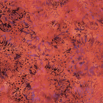Everbloom 122524816 Large Dahlias Multi by Jerry Khiev for Island Batik