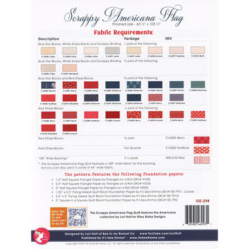 Scrappy Americana Flag Pattern
