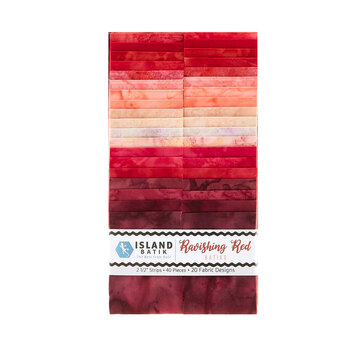 Foundations - Basics Ravishing Reds  2.5" Strip Pack by Island Batik