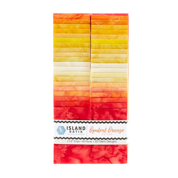 Foundations - Basics Opulent Oranges  2.5" Strip Pack by Island Batik
