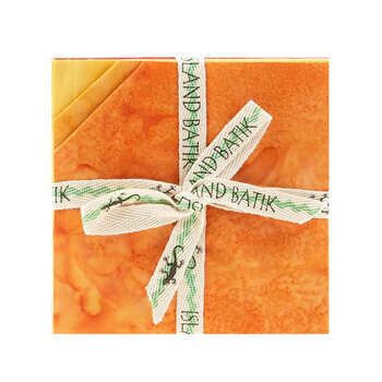 Foundations - Basics Opulent Oranges  5" Stamp by Island Batik