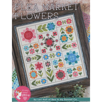 Flea Market Flowers Cross Stitch Pattern