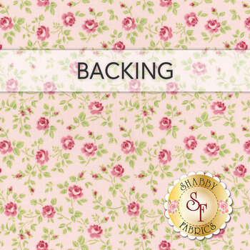  Patchwork Quilt Kit Backing - Hydrangeas In The Garden - Pink