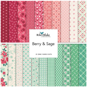  Berry & Sage  One Yard Bundle Lori Holt for Riley Blake Designs
