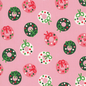Merry Happy RS3099-13 Bough Down Melody Pink by Ruby Star Society for Moda Fabrics