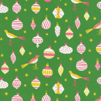 Merry Happy RS3098-15 Baubles Verdant by Ruby Star Society for Moda Fabrics