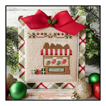 Christmas Market - Christmas Stocking Stand Cross Stitch Pattern Country Cottage Needleworks