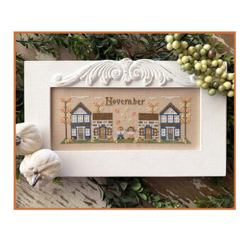 November Mini Village Cross Stitch Pattern Country Cottage Needleworks