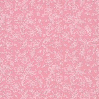 Sweet Pink C17411-PINK Floral Pink by My Mind's Eye for Riley Blake Designs