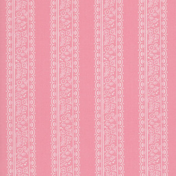Sweet Pink C17413-PINK Floral Stripes Pink by My Mind's Eye for Riley Blake Designs